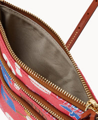 MLB Phillies Triple Zip Crossbody