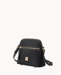 Pebble Grain Zip Domed Crossbody