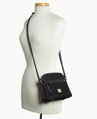 Pebble Grain Zip Domed Crossbody