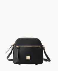 Pebble Grain Zip Domed Crossbody