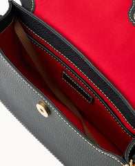 Pebble Grain East West Flap Crossbody