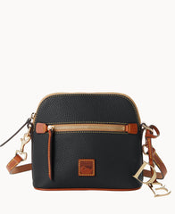 Pebble Grain Domed Crossbody