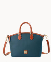 Pebble Grain Domed Satchel