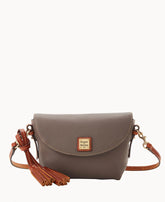 Pebble Grain Crossbody Saddle Bag