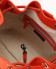 Lucca Leather Crossbody Drawstring