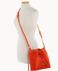 Lucca Leather Crossbody Drawstring