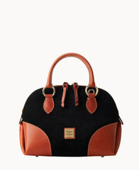 Suede Domed Satchel