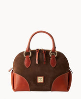 Suede Domed Satchel