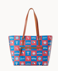 MLB Rangers Zip Tote