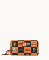 MLB Giants Large Zip Around Wristlet