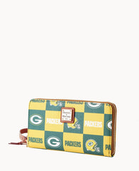 NFL Packers Large Zip Around Wristlet