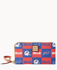 NFL Bills Large Zip Around Wristlet