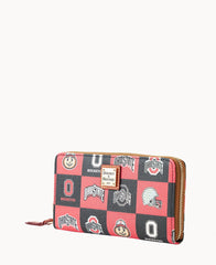 Collegiate Ohio State University Large Zip Around Wristlet