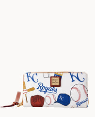 MLB Royals Large Zip Around Wristlet