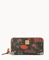 NFL Buccaneers Large Zip Around Wristlet