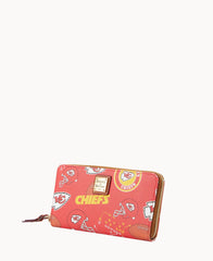 NFL Chiefs Large Zip Around Wristlet