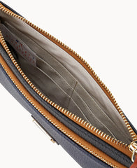 MLB Braves Double Zip Wristlet