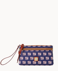 NFL NY Giants Double Zip Wristlet