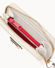 Saffiano Large Zip Around Credit Card Case