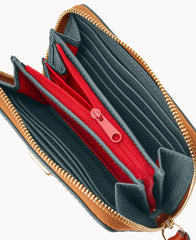 Pebble Grain Medium Zip Around Wallet