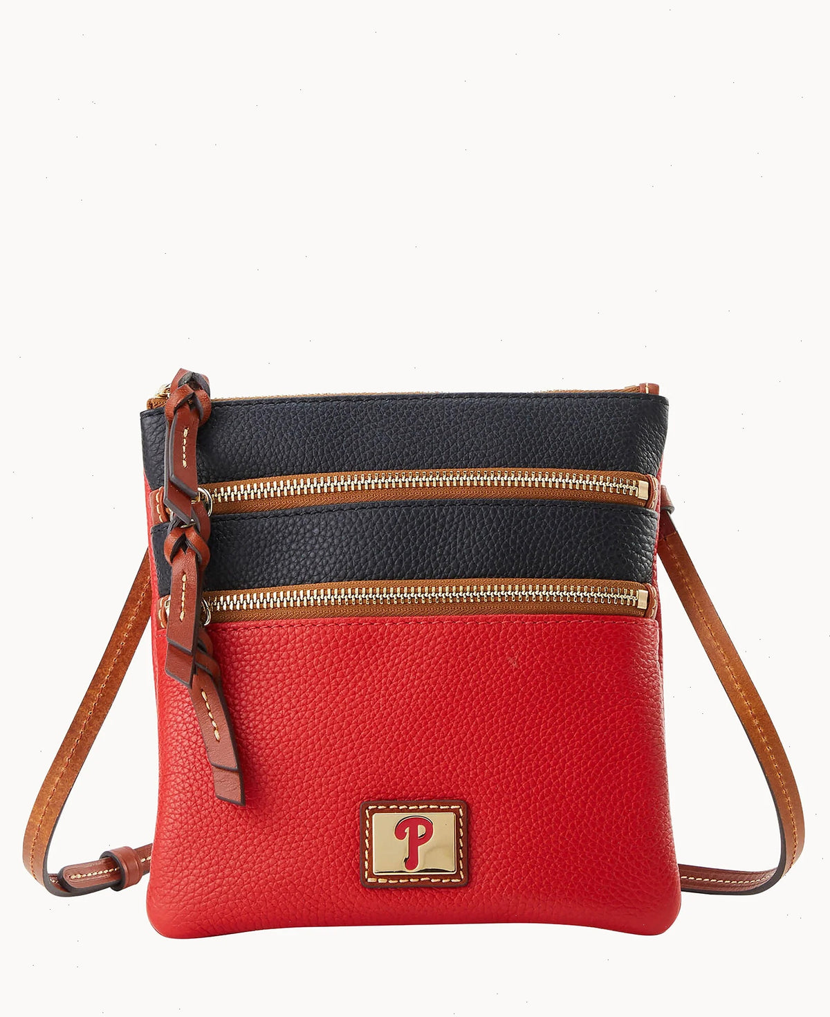 MLB Phillies Triple Zip Crossbody