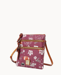 Collegiate Texas A&M University North South Triple Zip Crossbody