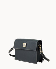 Pebble Grain East West Flap Crossbody
