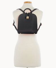 Saffiano Small Zip Pod Backpack