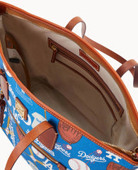 MLB Dodgers Zip Tote