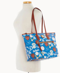 MLB Dodgers Zip Tote