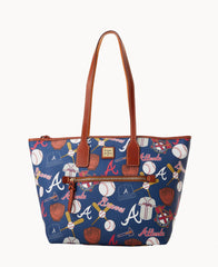 MLB Braves Zip Tote