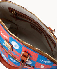 MLB Dodgers Domed Zip Satchel