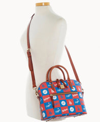 MLB Dodgers Domed Zip Satchel