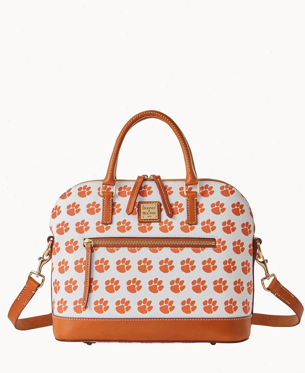 Collegiate Clemson University Domed Zip Satchel