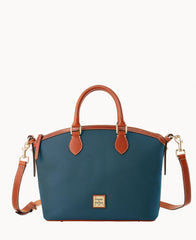 Pebble Grain Domed Satchel