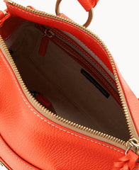 Lucca Leather Satchel With Pocket