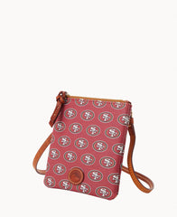 NFL 49ERS Small North South Top Zip Crossbody