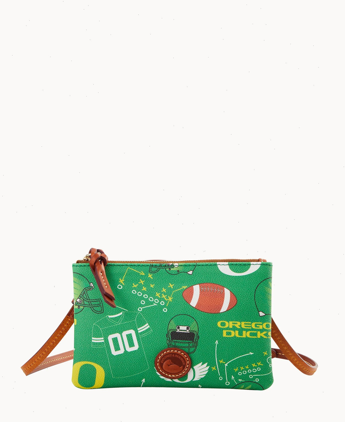 Collegiate University of Oregon Top Zip Crossbody
