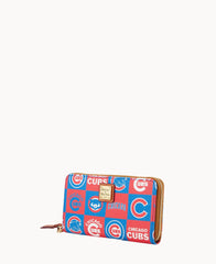 MLB Cubs Large Zip Around Wristlet