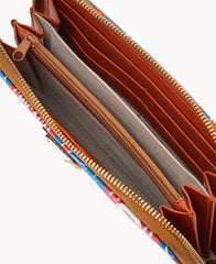 MLB Cubs Large Zip Around Wristlet