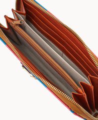 MLB Rangers Large Zip Around Wristlet