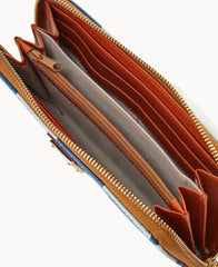 MLB Yankees Large Zip Around Wristlet