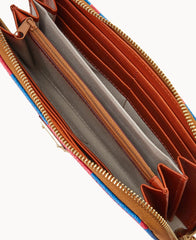 MLB Phillies Large Zip Around Wristlet