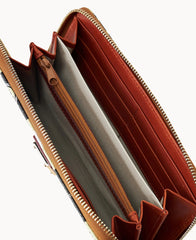 NFL Saints Large Zip Around Wristlet