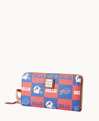 NFL Bills Large Zip Around Wristlet