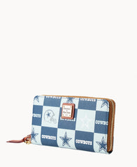 NFL Cowboys Large Zip Around Wristlet