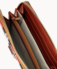 Collegiate Ohio State University Large Zip Around Wristlet