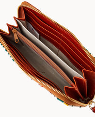 MLB Athletics Large Zip Around Wristlet