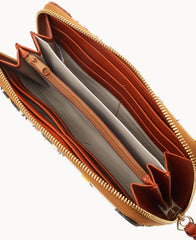 MLB Pirates Large Zip Around Wristlet