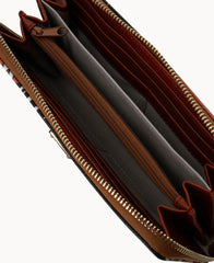 NFL Saints Large Zip Around Wristlet